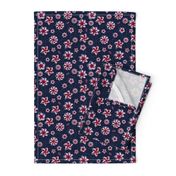 Navy Orchid Floral Buzz