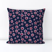 Navy Orchid Floral Buzz