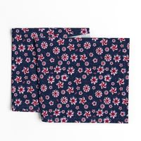 Navy Orchid Floral Buzz