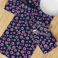 Navy Orchid Floral Buzz