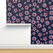 Navy Orchid Floral Buzz