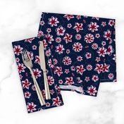 Navy Orchid Floral Buzz