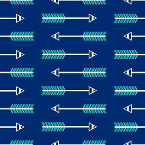 Playful Arrow Stripe Blue White