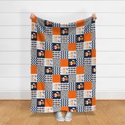 Fox Patchwork Blanket Rotated