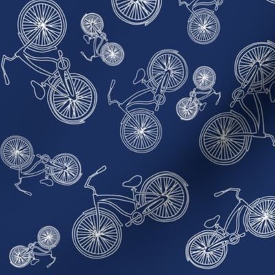 blue bicycles