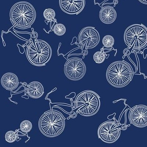 blue bicycles