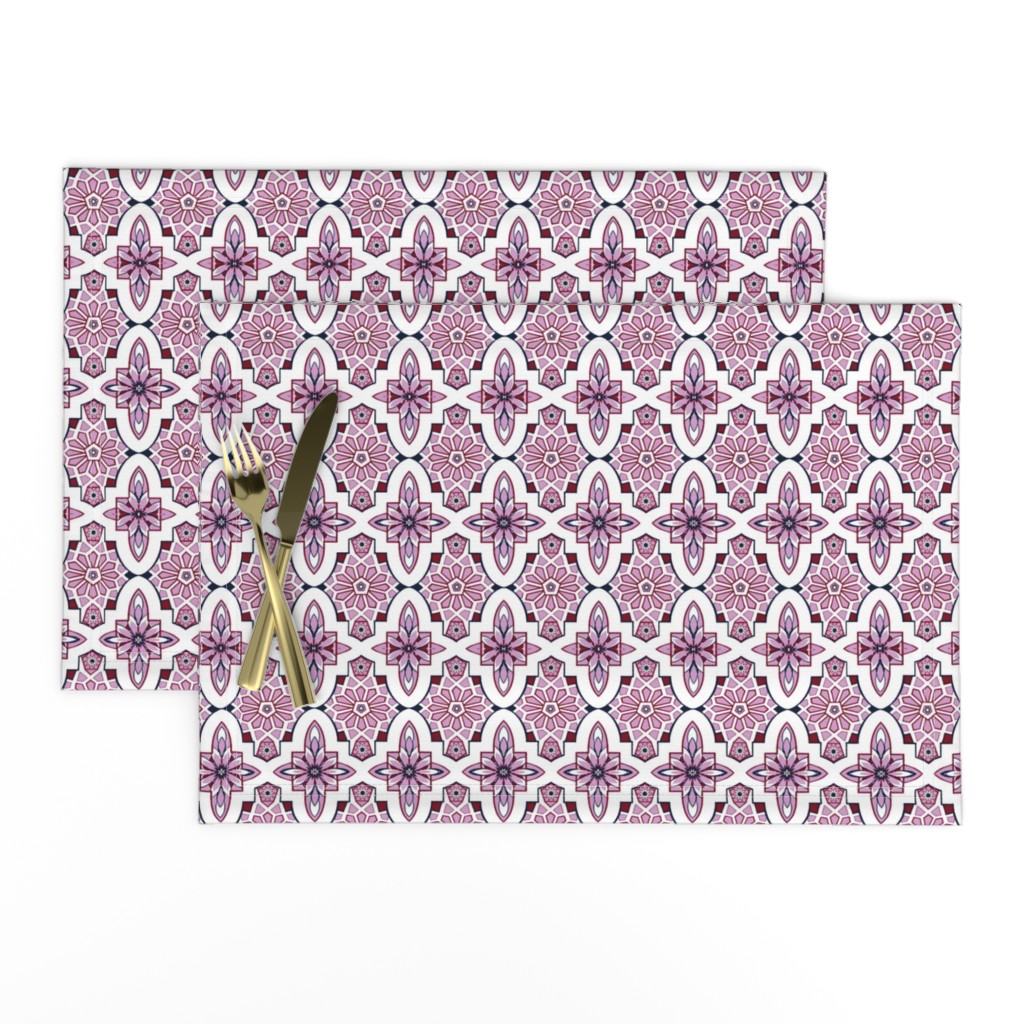   Lilac Moroccan  Tile // Marrakesh Tiles // Lilac Moroccan Tile Wedding Flowers