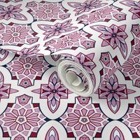   Lilac Moroccan  Tile // Marrakesh Tiles // Lilac Moroccan Tile Wedding Flowers