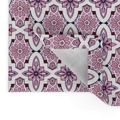   Lilac Moroccan  Tile // Marrakesh Tiles // Lilac Moroccan Tile Wedding Flowers