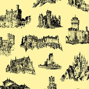 Castles on Yellow // Small
