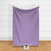 min pin floral silhouette miniature doberman pinscher fabric purple