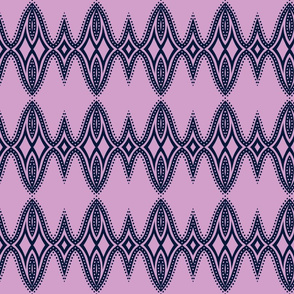 orchid and navy pattern