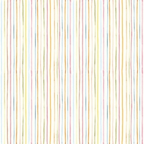 Optimistic watercolor stripes