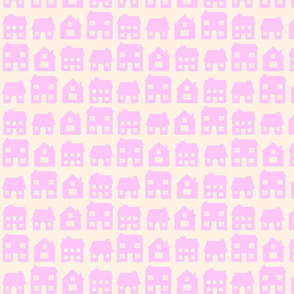 Little Scandi Houses in Pink