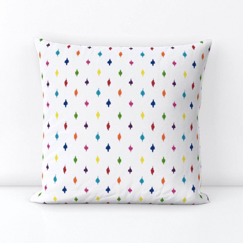 Deconstructed rainbow polka dots wallpaper 