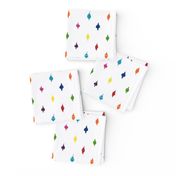 Deconstructed rainbow polka dots wallpaper 