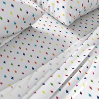 Deconstructed rainbow polka dots wallpaper 