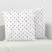 Deconstructed rainbow polka dots wallpaper 