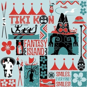 TIKI KON  Fantasy Island  - Blue