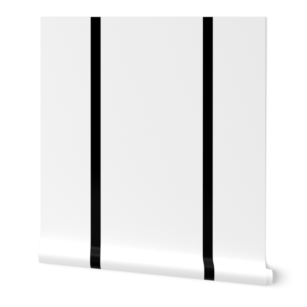 6 inch black stripe on white