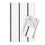 6 inch black stripe on white