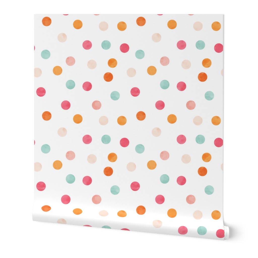 1.5" polka dots - multi girl