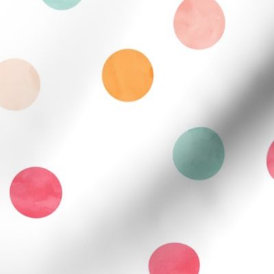 1.5" polka dots - multi girl
