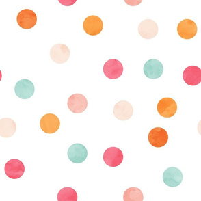 1.5" polka dots - multi girl