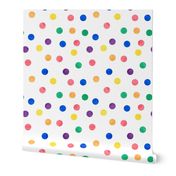 1.5" polka - multi rainbow 