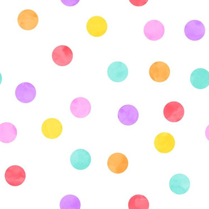 1.5" polka dot scatter in multi pink purple
