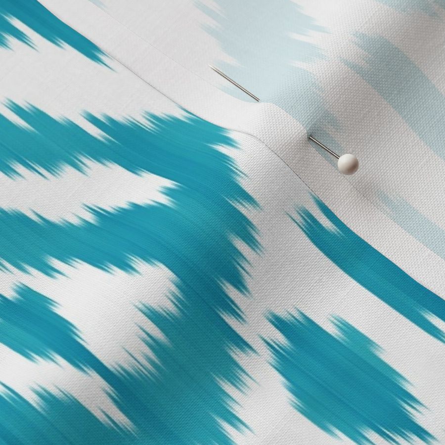 Seablue Turquoise deco ikat Vertical option