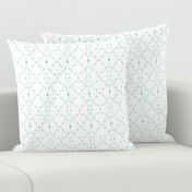 Tiffany Trellis Two in White_ Light seafoam green_ Medium seafoam green small