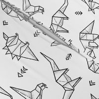 Origami dinosaurs coloring print