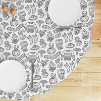 Cozy autumn coloring print