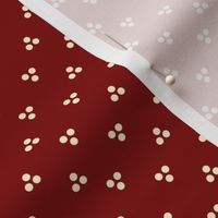 Triune Dots on Maroon