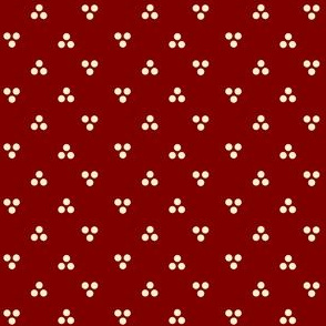 Triune Dots on Maroon
