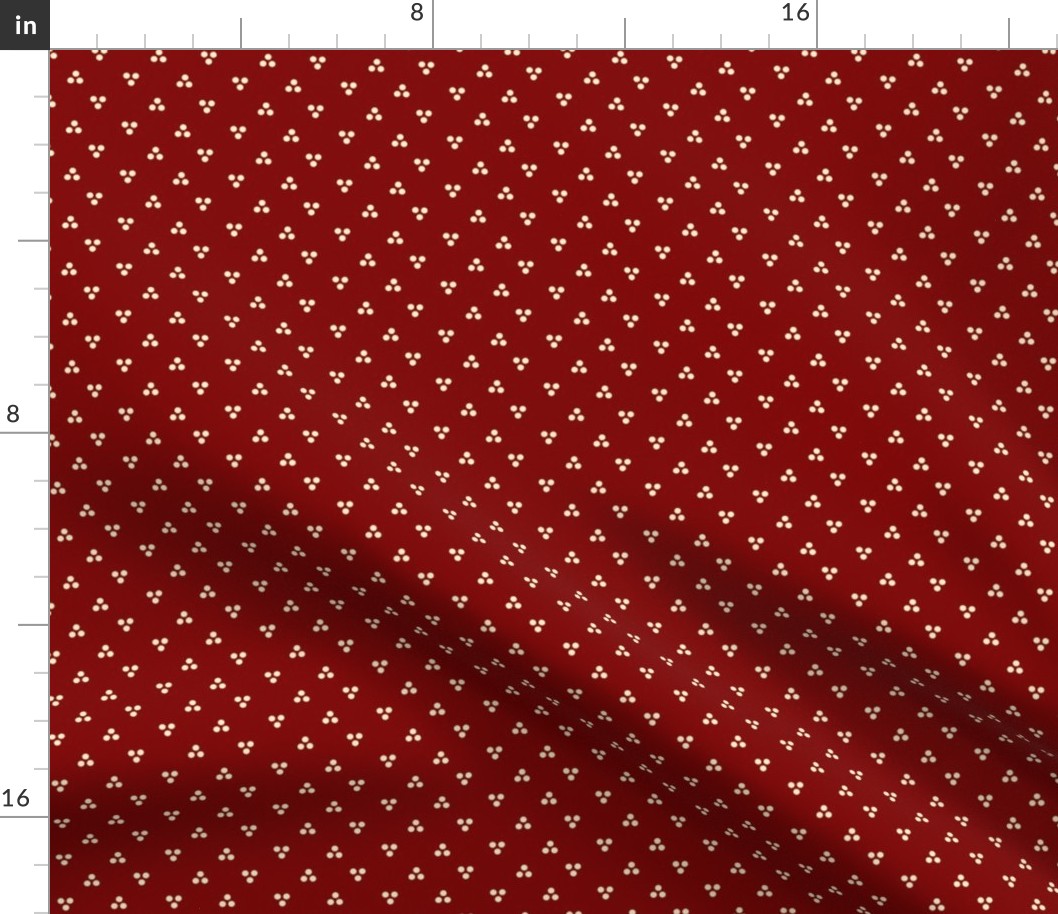 Triune Dots on Maroon