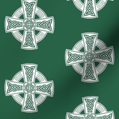 Ornate Celtic Cross // Jade // Large