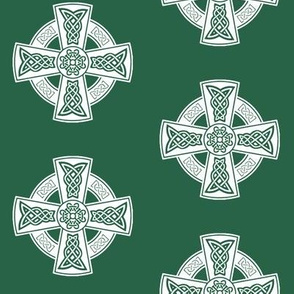 Ornate Celtic Cross // Jade // Large