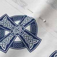 Ornate Celtic Cross // Navy // Large