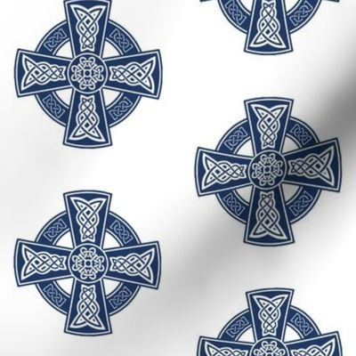 Ornate Celtic Cross // Navy // Large