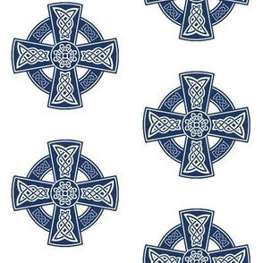Ornate Celtic Cross // Navy // Large