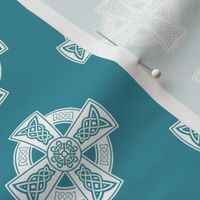 Ornate Celtic Cross // Teal // Small