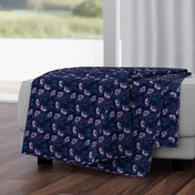 Passionflowers in Navy, Small