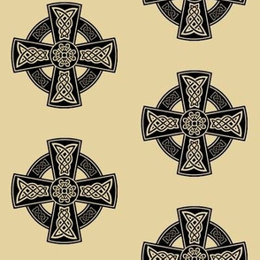Ornate Celtic Cross // Tan // Large