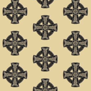 Ornate Celtic Cross // Tan // Small