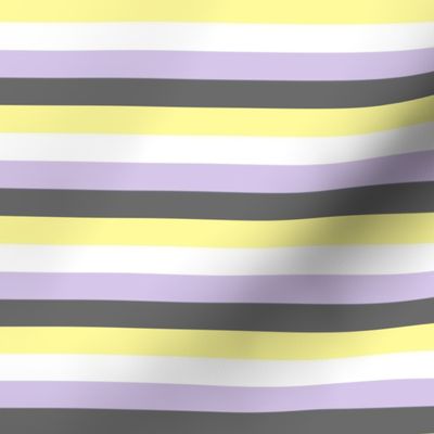 Enby pride stripes (lighter) - 1/2 inch