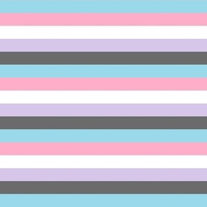 Genderfluid Pride Stripes (lighter) - 1/2 inch