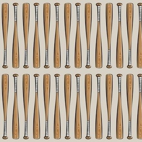 baseball bats - beige