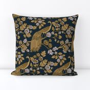 Peacock Garden {Midnight/Gold}